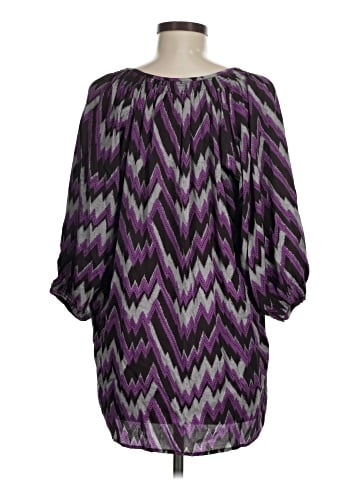 Tucker 3/4 Sleeve Silk Top (view 2)
