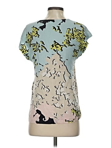 Diane von Furstenberg Short Sleeve Silk Top (view 2)