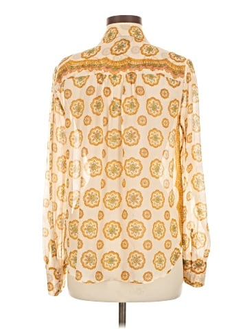 Paige Long Sleeve Silk Top (view 2)