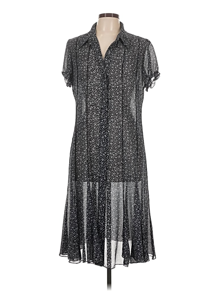 Pre-owned Sandra Darren Casual Dress In Gray
