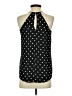 Express Polka Dots Black Sleeveless Blouse Size XS - photo 2