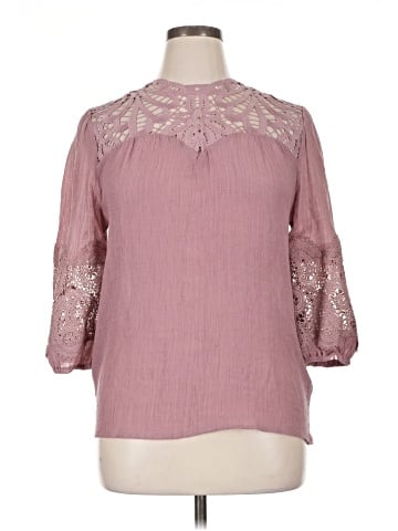 Indigo Rose 3/4 Sleeve Blouse (view 1)