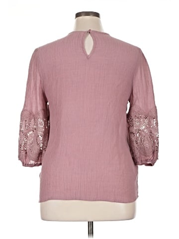 Indigo Rose 3/4 Sleeve Blouse (view 2)