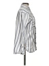 Billabong Stripes Silver 3/4 Sleeve Button-Down Shirt Size S - photo 4