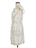 BCBGeneration 100% Recycled Polyester Graphic Ivory Cocktail Dress Size M - photo 5