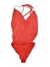 Lulus 100% Polyester Red Bodysuit Size XS - photo 2