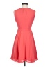 Express 100% Polyester Solid Orange Cocktail Dress Size 0 - photo 2