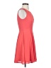 Express 100% Polyester Solid Orange Cocktail Dress Size 0 - photo 4