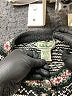 L.L.Bean 100% Cotton Paisley Black Pullover Sweater Size M - photo 6