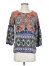 Newbury Kustom 100% Polyester Teal 3/4 Sleeve Blouse Size S - photo 1