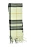 V.Fraas 100% Acrylic Plaid Green Gray Scarf One size - photo 2