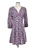 Unbranded 100% Polyester Floral Purple Casual Dress Size M - photo 1