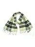 V.Fraas 100% Acrylic Plaid Green Gray Scarf One size - photo 1