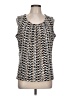 Kasper Black Sleeveless Blouse Size L - photo 1