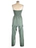 Evolutionary 100% Polyester Solid Green Jumpsuit Size L - photo 2