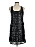 Forever 21 100% Polyester Metallic Black Cocktail Dress Size M - photo 1