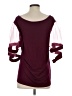 Discreet Burgundy 3/4 Sleeve Top Size XS - photo 2