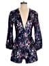 Ramy Brook 100% Polyester Floral Purple Romper Size 4 - photo 1