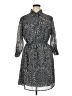 Indulge 100% Polyester Paisley Gray Casual Dress Size 1X - photo 1