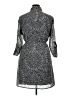 Indulge 100% Polyester Paisley Gray Casual Dress Size 1X - photo 2