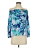 Lilly Pulitzer 100% Cotton Blue 3/4 Sleeve Blouse Size XXS - photo 1