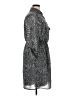 Indulge 100% Polyester Paisley Gray Casual Dress Size 1X - photo 4