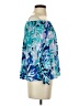 Lilly Pulitzer 100% Cotton Blue 3/4 Sleeve Blouse Size XXS - photo 4