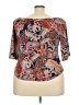 Veronica M. Paisley Pink 3/4 Sleeve Blouse Size M - photo 2