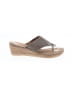 White Mountain Tweed Metallic Gold Wedges Size 9 1/2 - photo 1