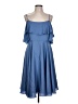 Milly Solid Blue Cocktail Dress Size 12 - photo 1