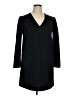 MNG Solid Black Casual Dress Size XL - photo 1