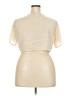 Shein Curve 100% Polyester Tan Short Sleeve Top Size 2X - photo 2