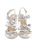 J.Crew Graphic White Gray Sandals Size 8 - photo 2