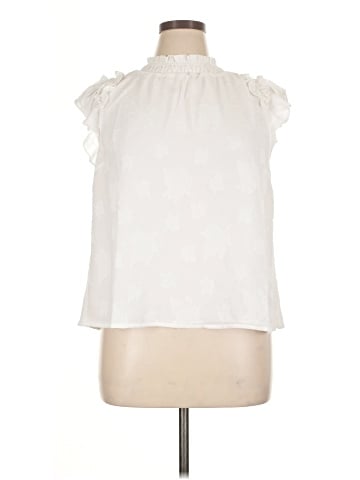 Cotton Bleu Sleeveless Blouse (view 1)