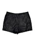 BCBGMAXAZRIA 100% Polyurethane Metallic Black Shorts Size 0 - photo 1