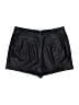 BCBGMAXAZRIA 100% Polyurethane Metallic Black Shorts Size 0 - photo 2