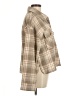 New In 100% Polyester Plaid Tan Long Sleeve Blouse Size M - photo 4