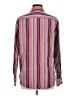 Claiborne Stripes Burgundy Long Sleeve Button-Down Shirt Size M (estimated) - photo 2