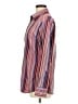 Claiborne Stripes Burgundy Long Sleeve Button-Down Shirt Size M (estimated) - photo 5