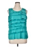 Christopher & Banks 100% Polyester Teal Sleeveless Blouse Size XL - photo 1