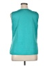 Christopher & Banks 100% Polyester Teal Sleeveless Blouse Size XL - photo 2