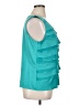Christopher & Banks 100% Polyester Teal Sleeveless Blouse Size XL - photo 4
