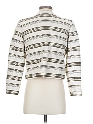 Madewell Button-Front Jacket in Striped Tweed (view 2)