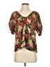 The Great. 100% Polyester Gold Short Sleeve Blouse Size Sm (1) - photo 1