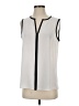 Vince Camuto 100% Polyester Ivory Sleeveless Blouse Size S (petite) - photo 1