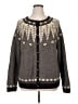 J.Jill Gray Brown Wool Cardigan Size XL - photo 1