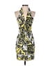 Cache Print Yellow Cocktail Dress Size S - photo 1