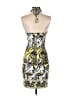 Cache Print Yellow Cocktail Dress Size S - photo 2