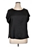 Adrienne Vittadini 100% Polyester Black Short Sleeve Top Size XL - photo 1