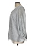 CeCe Metallic Silver 3/4 Sleeve Blouse Size L - photo 5